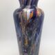 Boheme vase in multicolored thick glass splashes height 27 cm