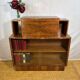 Art Deco Vintage 1930s Burr Walnut Bureau Display Cabinet Fall Front