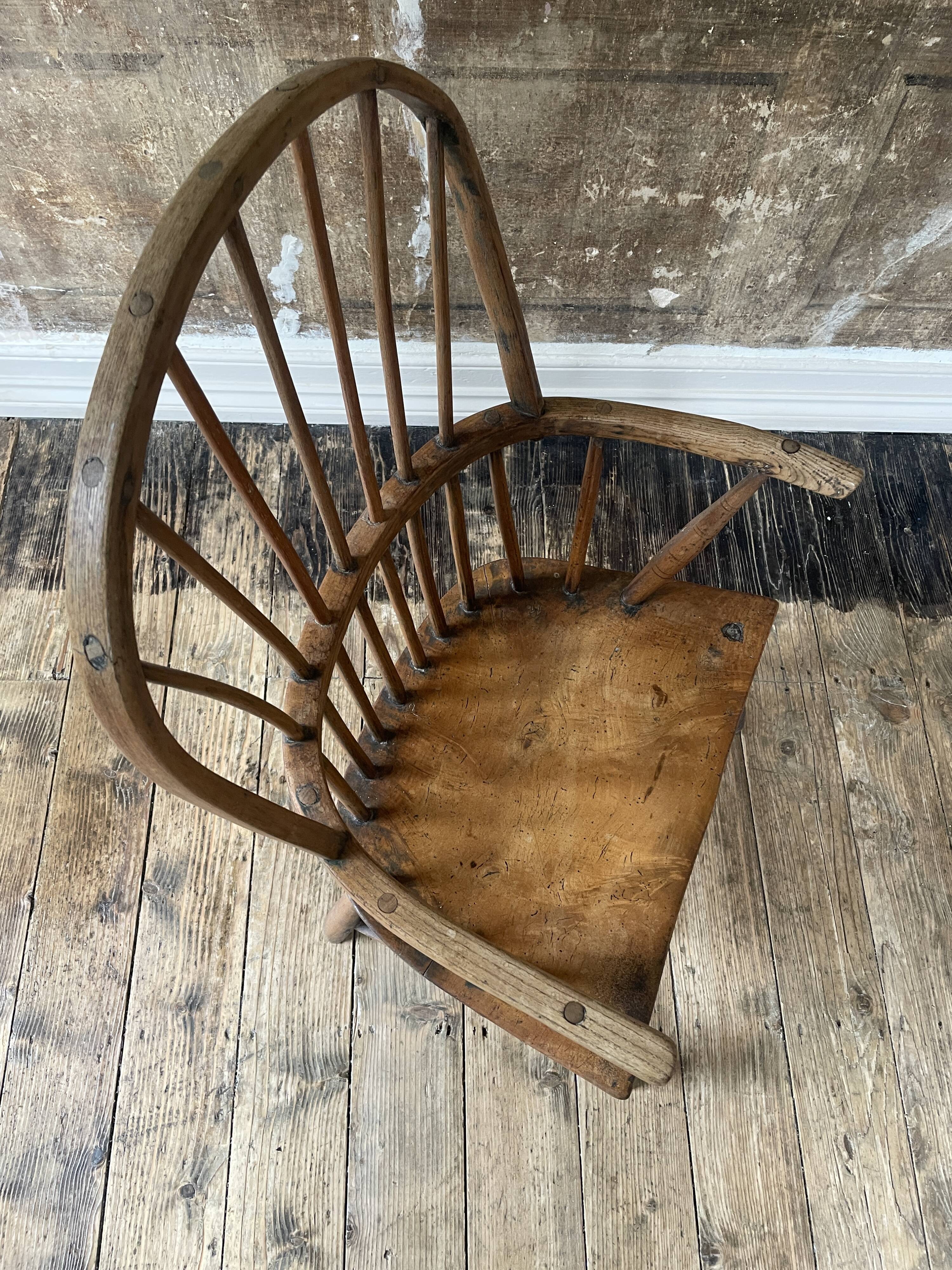 18th / Early 19th Century English Vernacular Windsor Armchair | Primitive E