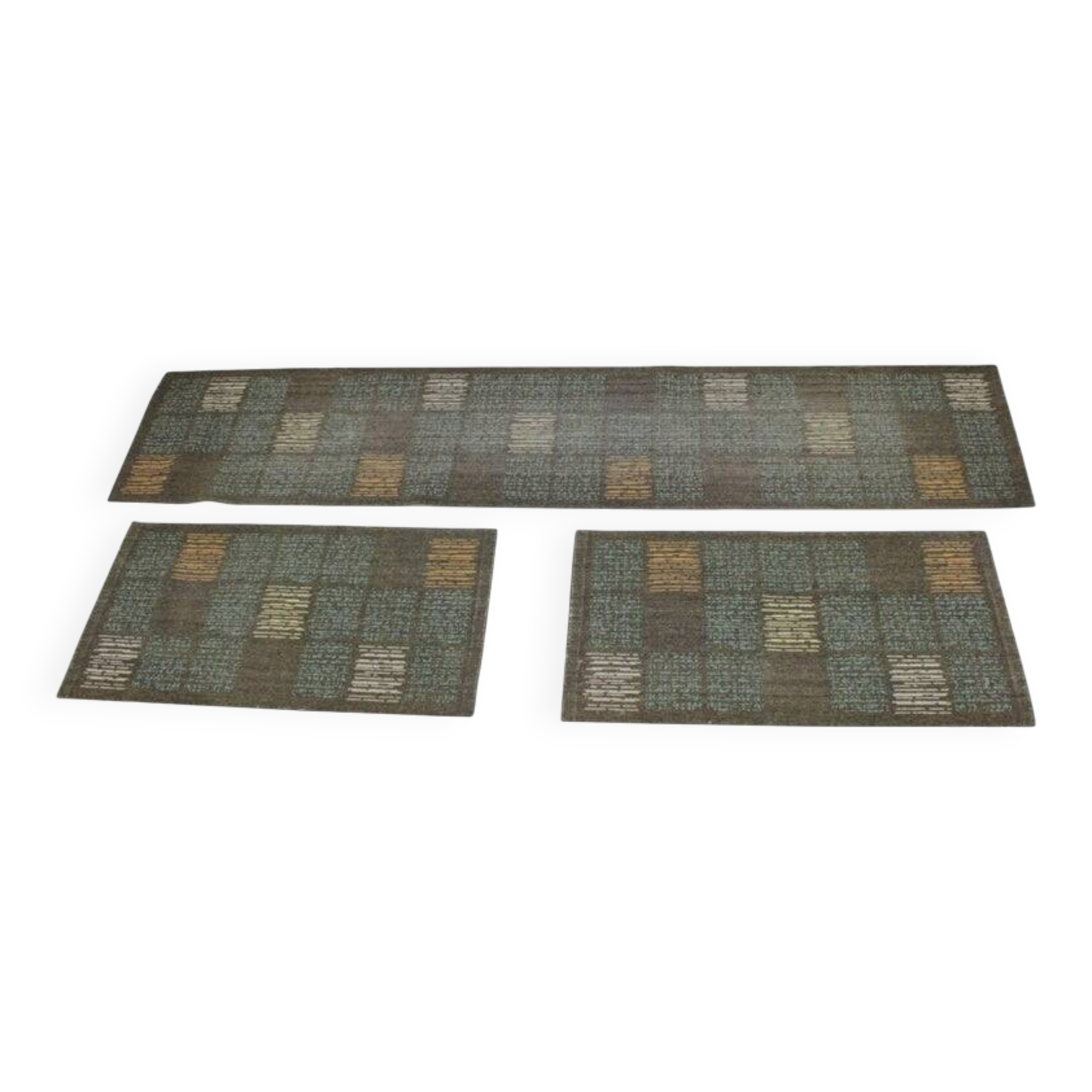 Ensemble de trois tapis / moquettes, années 1970
