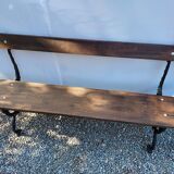 Garden bench in cast iron and wood