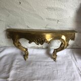 Old golden mirror and console