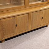 Limed oak display case from the 1940s