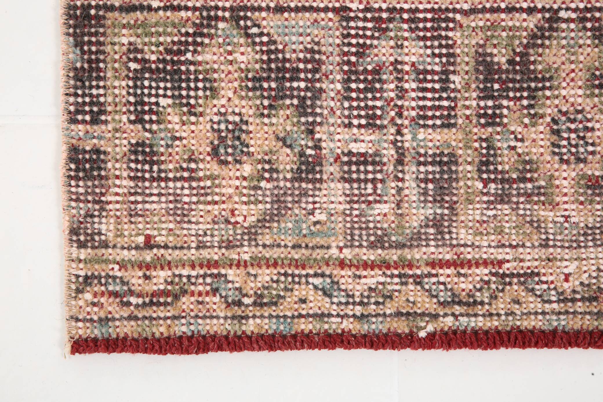 3X12 Soft Wool Orange Turkish Vintage Runner Rug