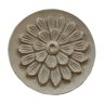 Patinated carved wooden rondel