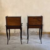 Paire tables de chevet Louis XV (H76cm)