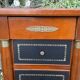 Small empire style solid mahogany writing chest of drawers