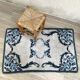 Pure wool blue rug 125x78cm