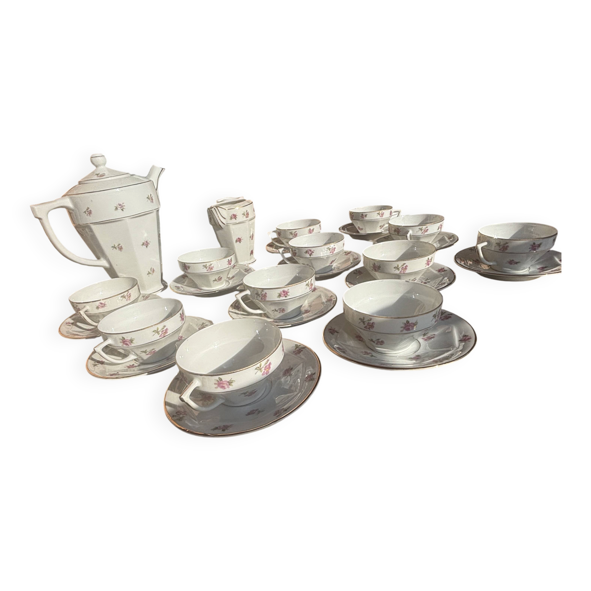 Frélon Frères service – vintage French porcelain – 26 perfect pieces