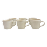 Mug en gré émaillé blanc cassé