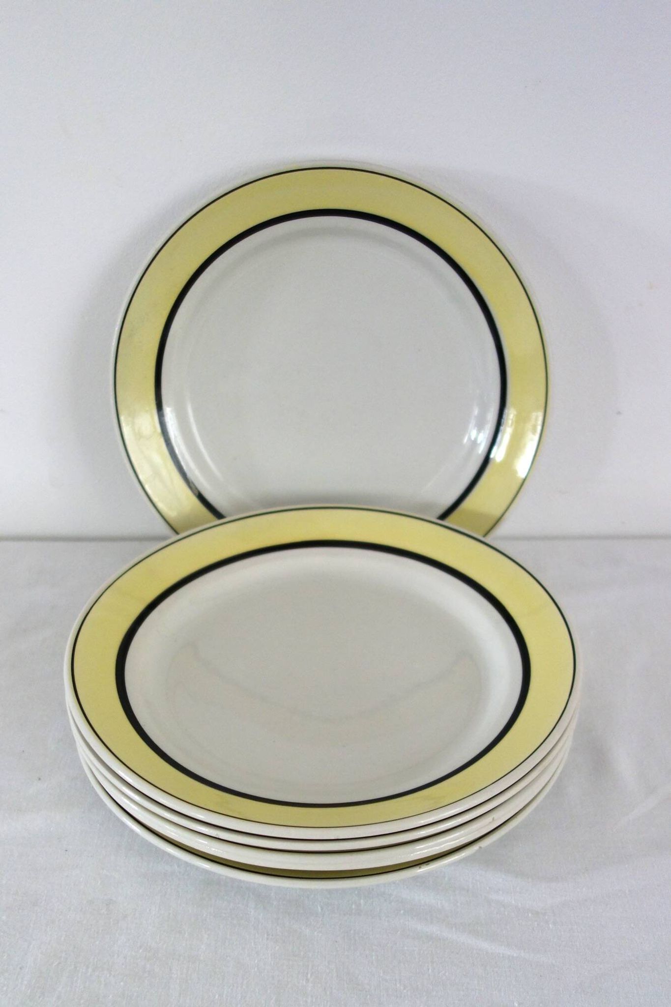 6 assiettes plates vintage faïence de Badonviller