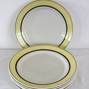 6 assiettes plates vintage faïence de Badonviller