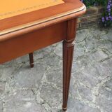 Wooden leather top desk