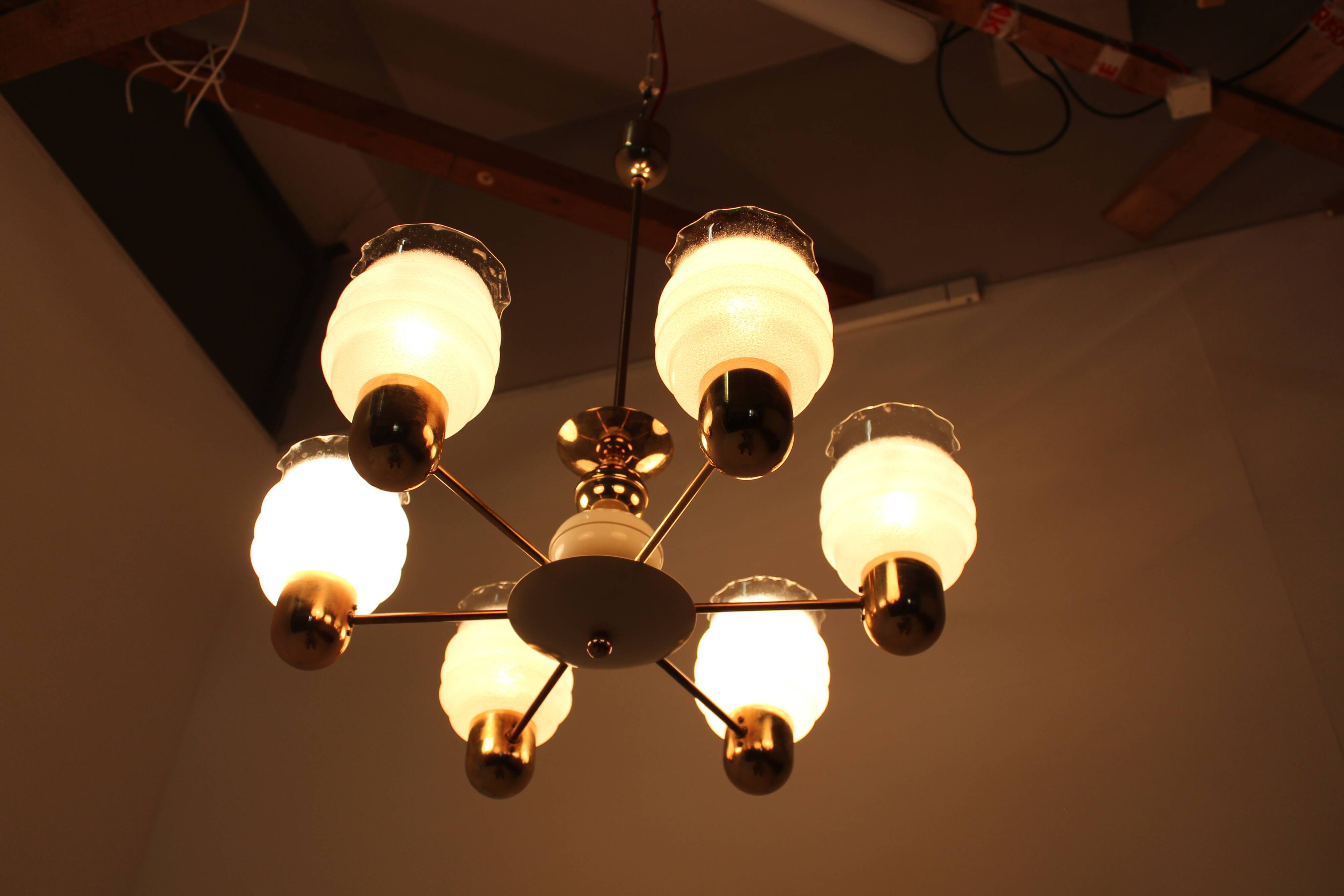 Mid-century chandelier by Kamenicky Senov, 1960‘s