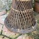 Tabouret diabolo en cannage vintage