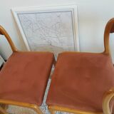 Suite of 4 chairs sleds Baumann, 1960s