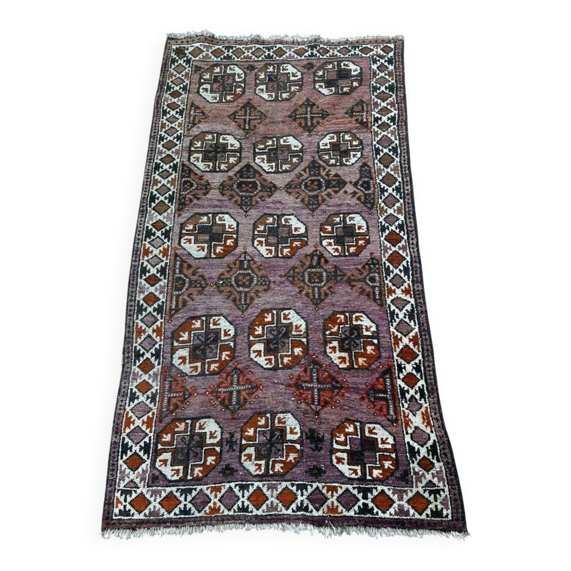 Handmade Persian rug 190cm x 100cm