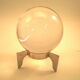 Boule de cristal modele Sirius signée Baccarat