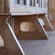 Glass library of a medical school in solid oak from the 1950s.