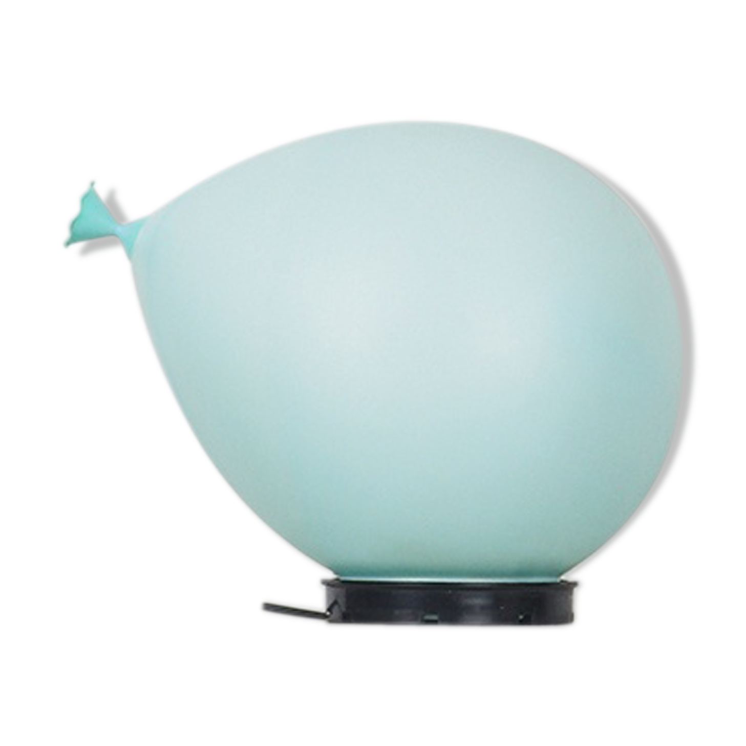 Vintage blue balloon table lamp by Yves Christin for Bilumen, 1980s