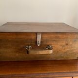 Antique wooden suitcase