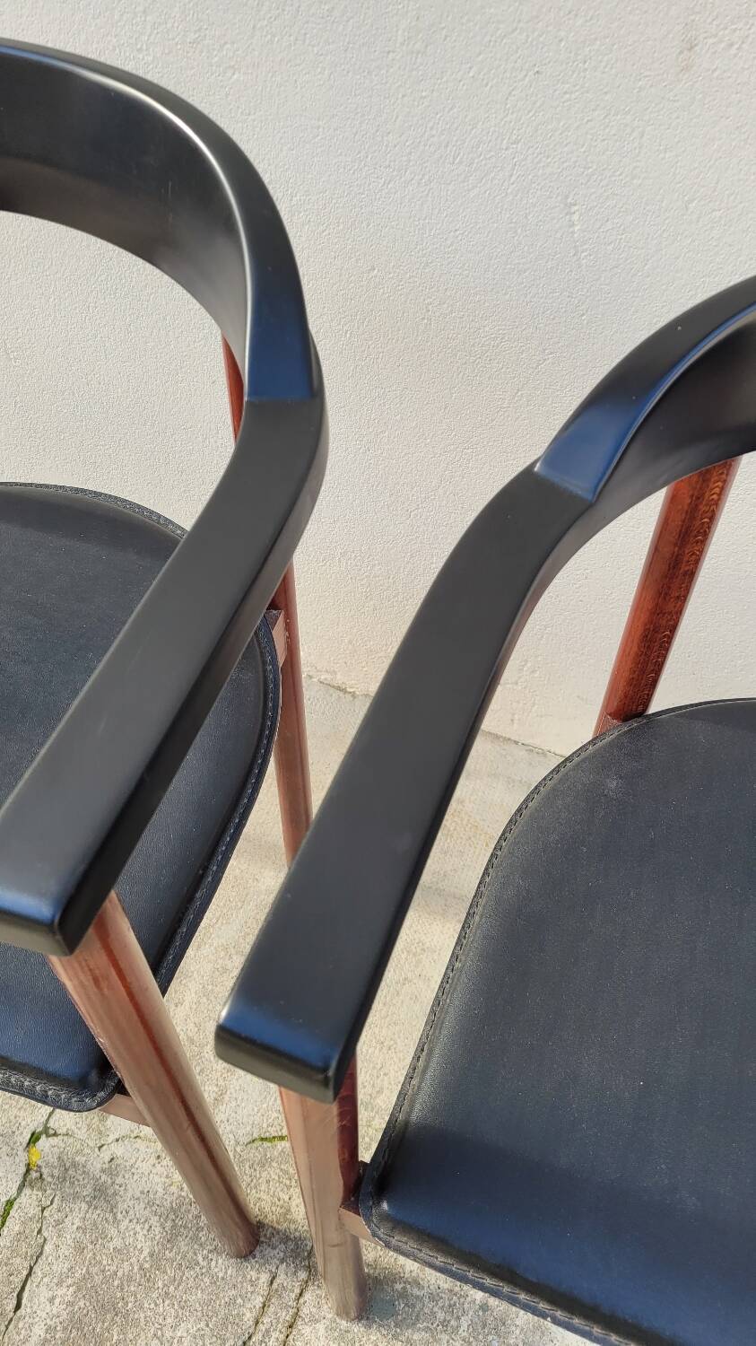 Pair of Scandinavian designer armchairs - 1970s