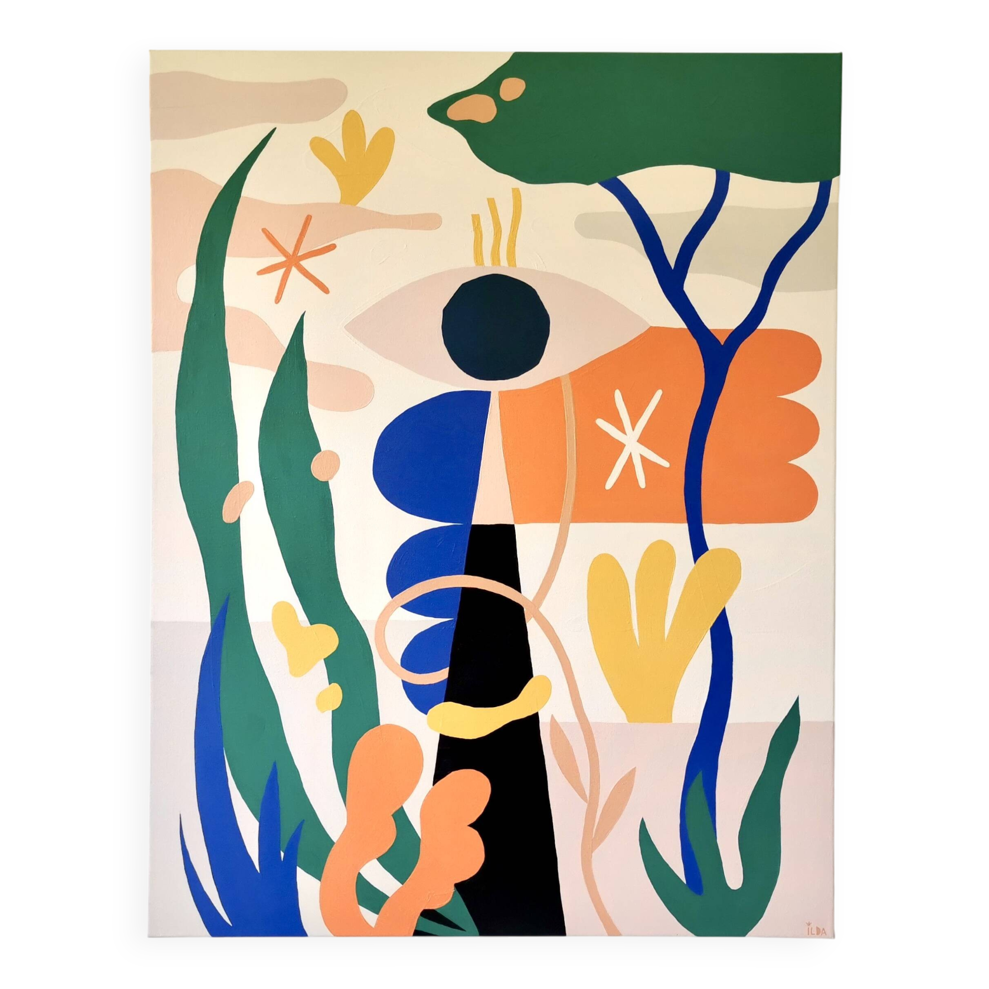 Acrylic painting - Joyful Nature