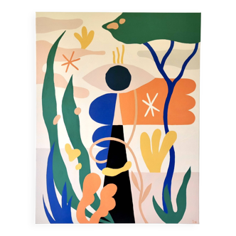 Acrylic painting - Joyful Nature