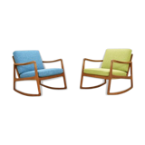 Pair of rocking by Ole Wanscher for France & Son, 1950 s