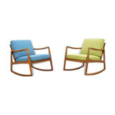 Pair of rocking by Ole Wanscher for France & Son, 1950 s