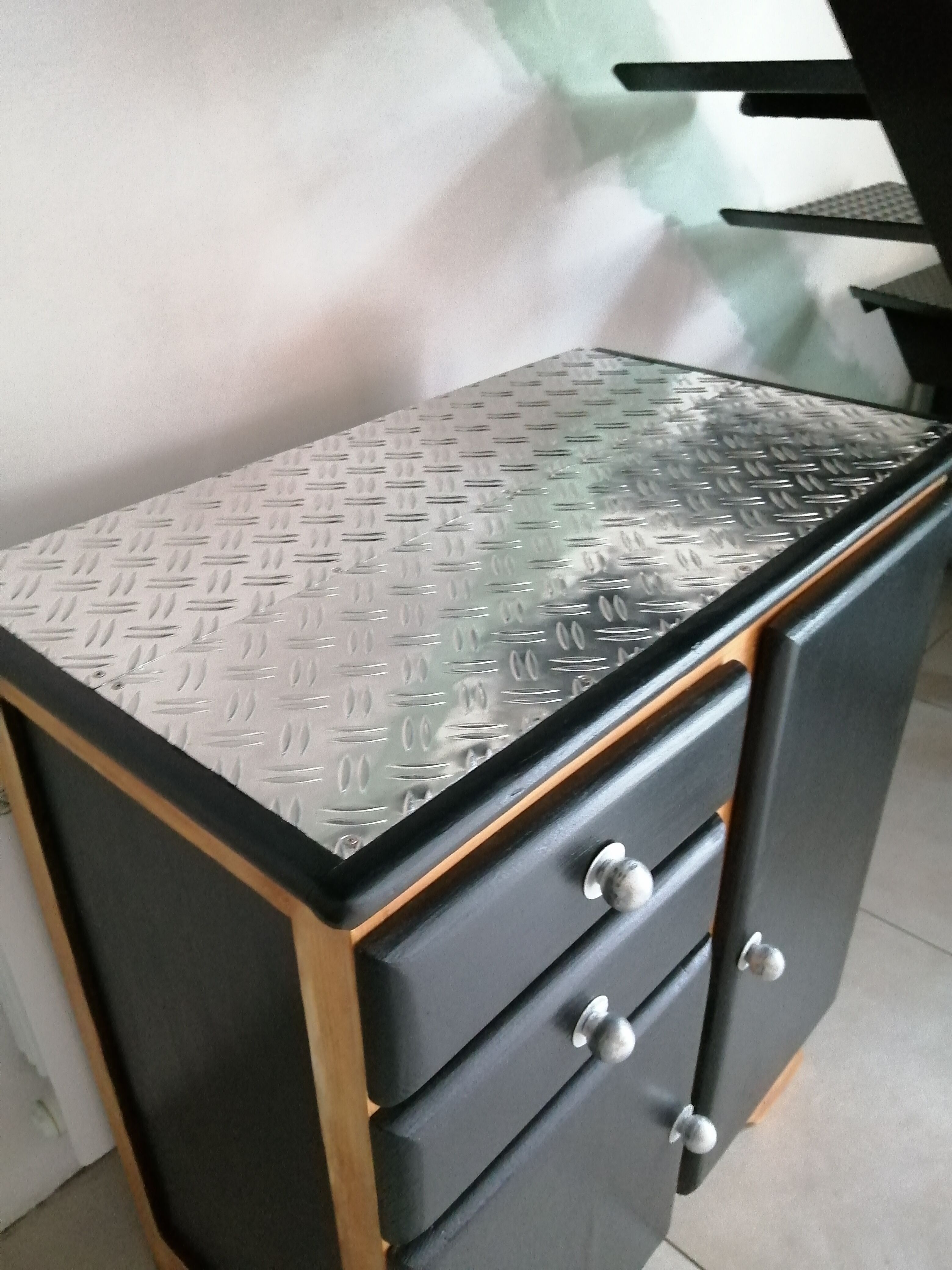 Mado-style wooden buffet