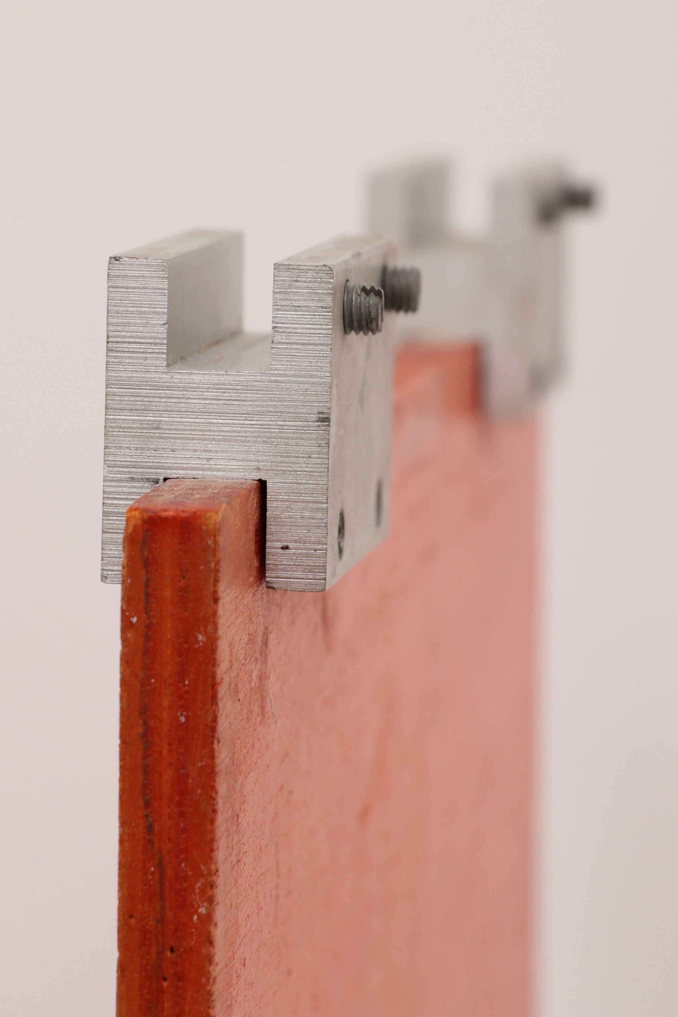 Modular French wall furniture orange made in the 60s.