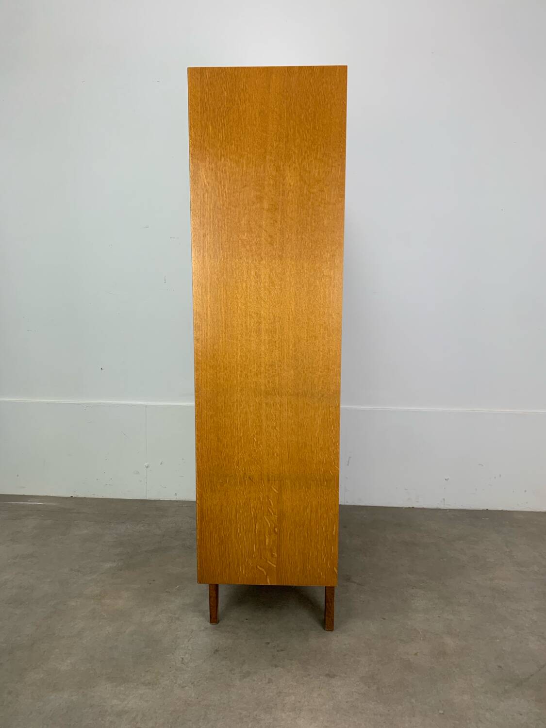 1950s vintage oak bookshelf.
