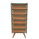 Vintage rattan chiffon