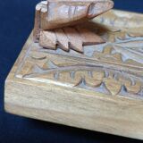 Carved wooden box