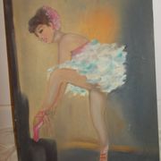 Oil on canvas dancer