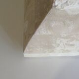 Column, Hollywood Regency style travertine pedestal, 1970s