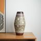 West German ceramic vase with geometric pattern, glazed pottery from the 1970s