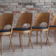 Set of 8 dining chairs by oswald haerdtl, reupholstered, midcentury