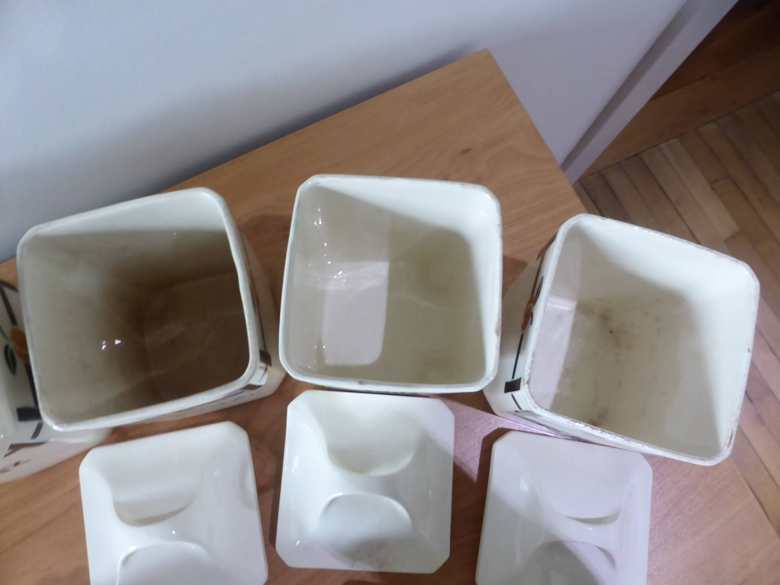 15 vintage spice boxes in porcelain from Badonviller 240561