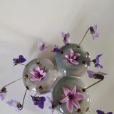Vase pique flower signed