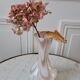 Vase in opaline dentelé and marbled 30s