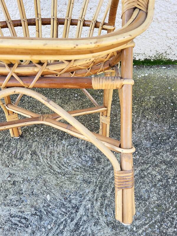 Rattan armchair 1960