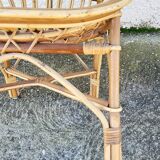 Fauteuil en rotin 1960
