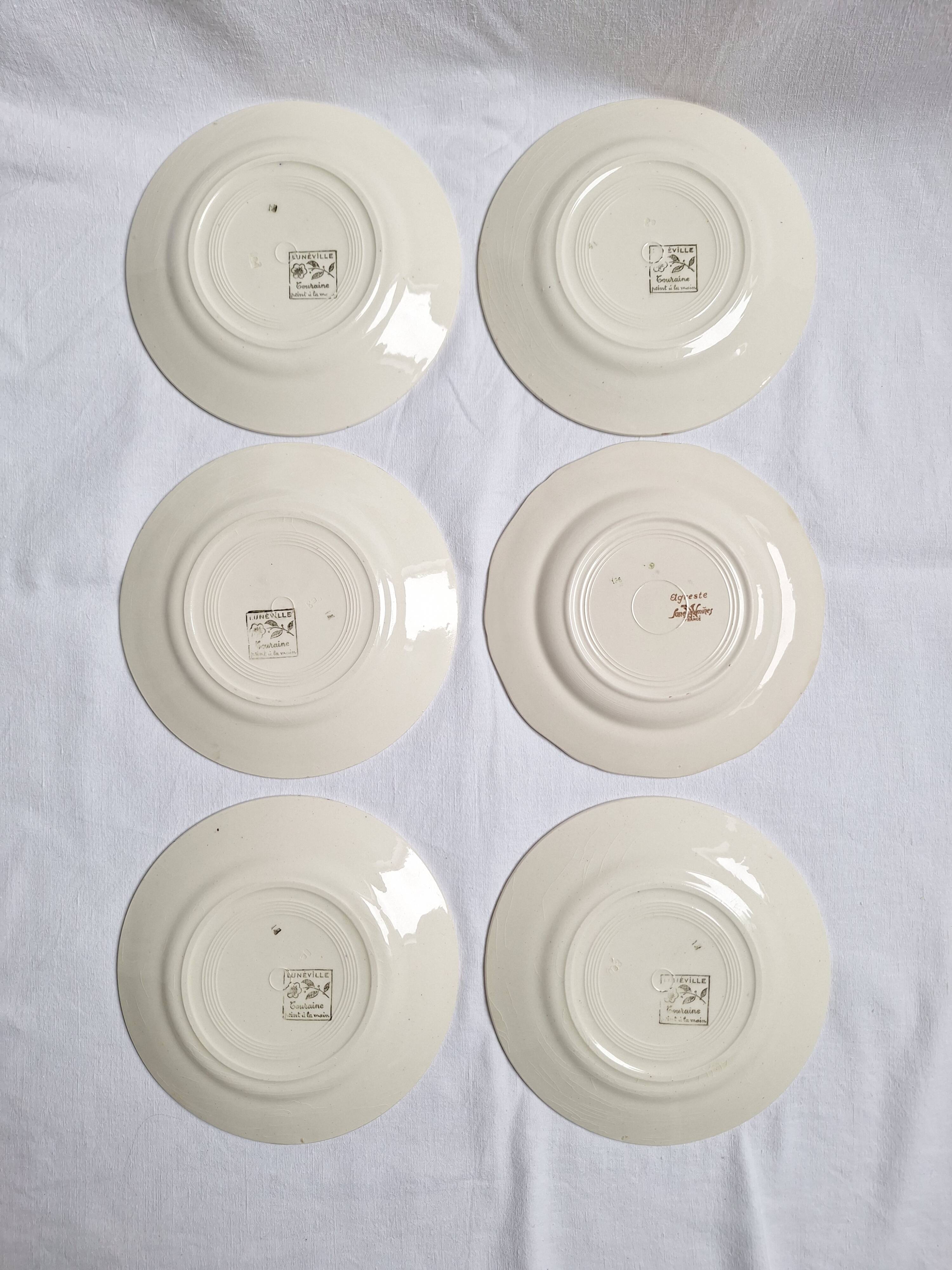 Luneville dessert plates