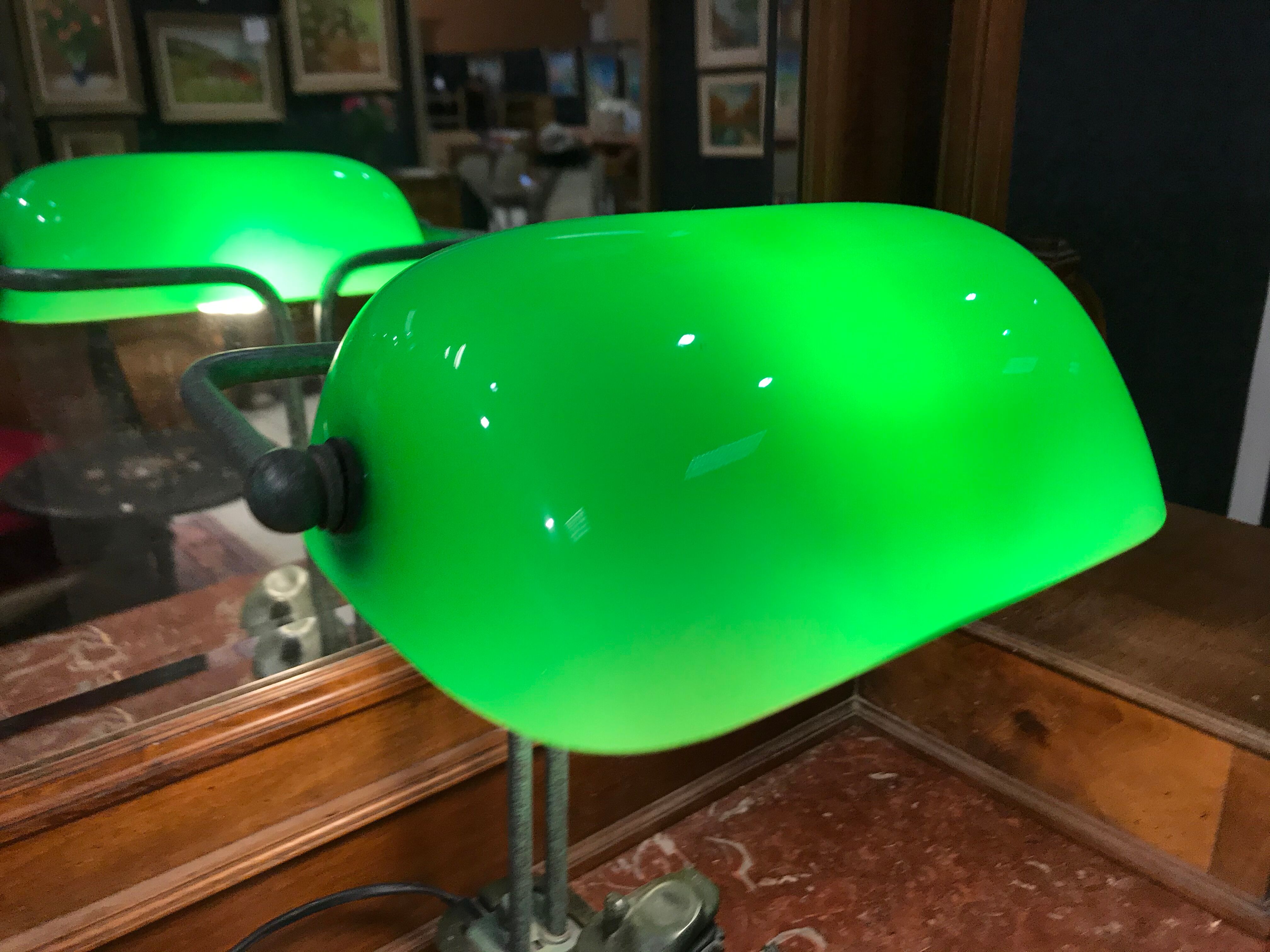Art Nouveau bank lamp Augustin Moreau
