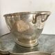 Champagne bucket, engraved silver cooler
