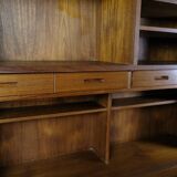 Bookcase With Secretary/Desk Made In Teak From 1960s