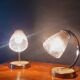 Pair of 40s/50s art deco style lamps/wall lights