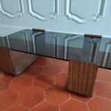 Table basse en palissandre Roche Bobois 70